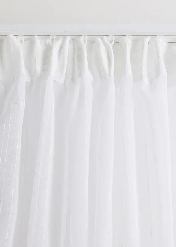 Voilage en jacquard à rayures (1 pce.), bonprix