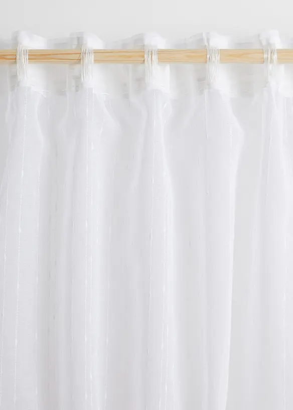 Voilage en jacquard à rayures (1 pce.), bonprix