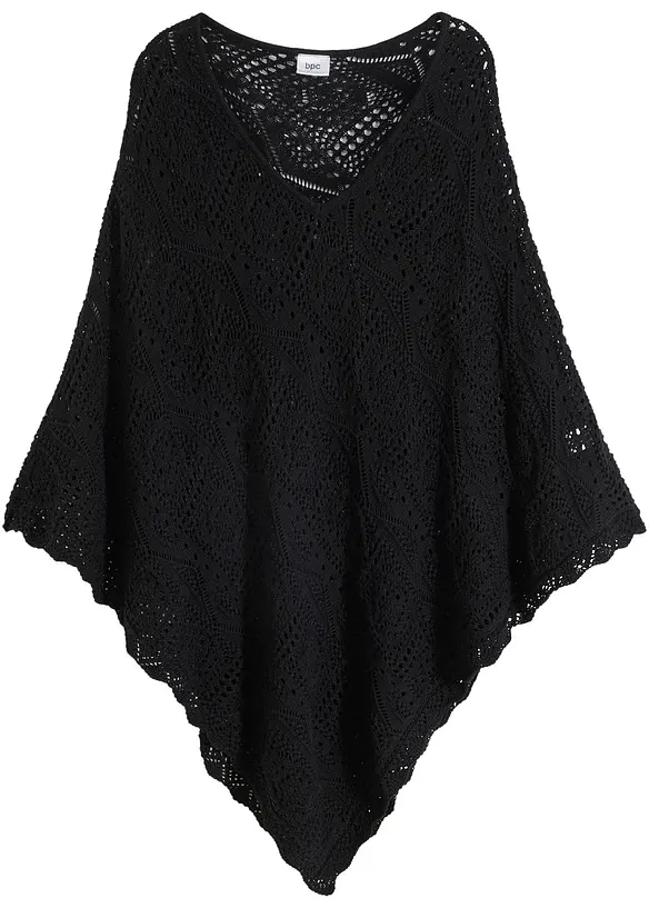 Poncho aspect crochet, bonprix