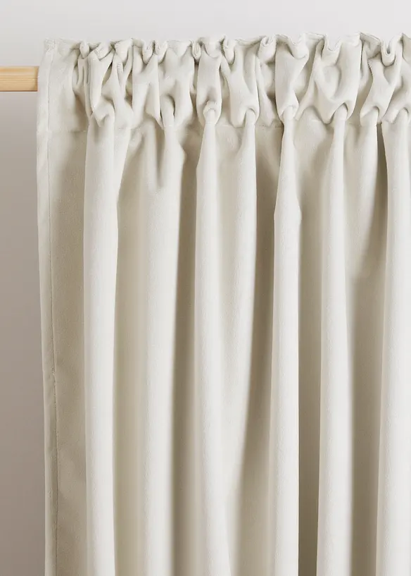 Rideau occultant et thermique au toucher velouté (1 pce), bonprix