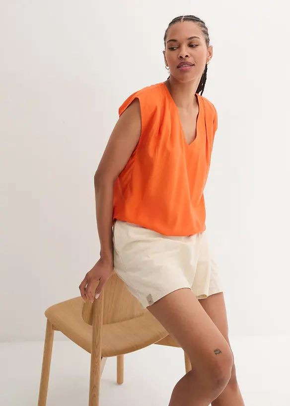 Blouse manches courtes en viscose fluide, bonprix