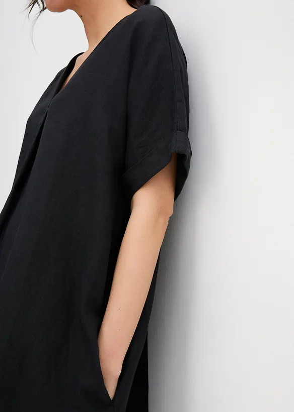 Robe caftan 100 % lin, bonprix