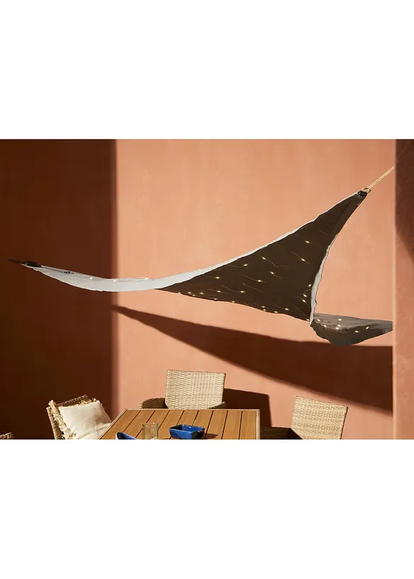 Voile d&rsquo;ombrage LED solaire, bonprix