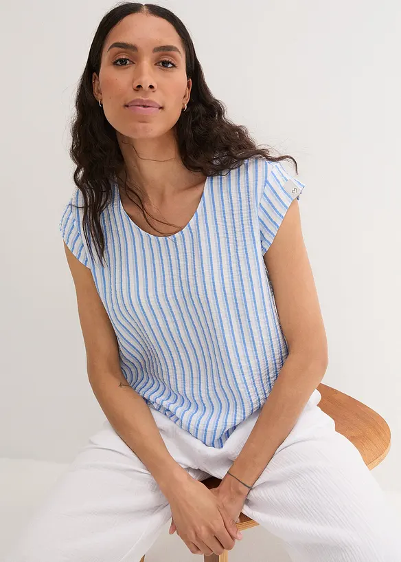 Blouse douce en viscose mélangée, bonprix