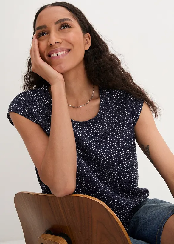 Blouse douce en viscose mélangée, bonprix