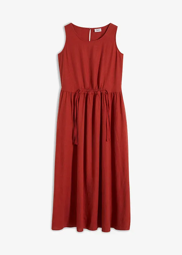 Robe longue en léger mélange de lin et viscose, bonprix