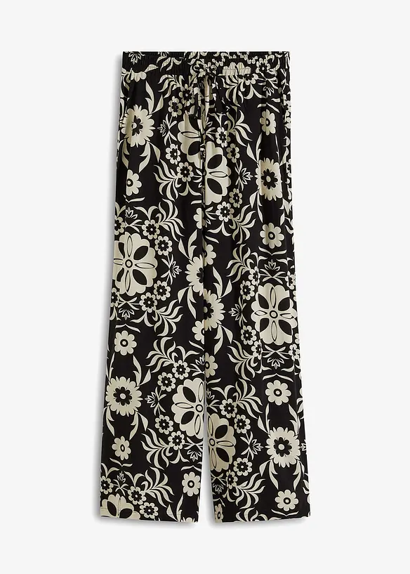 Pantalon large en viscose fluide, bonprix