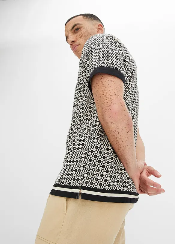 Chemise manches courtes en lin majoritaire, bonprix