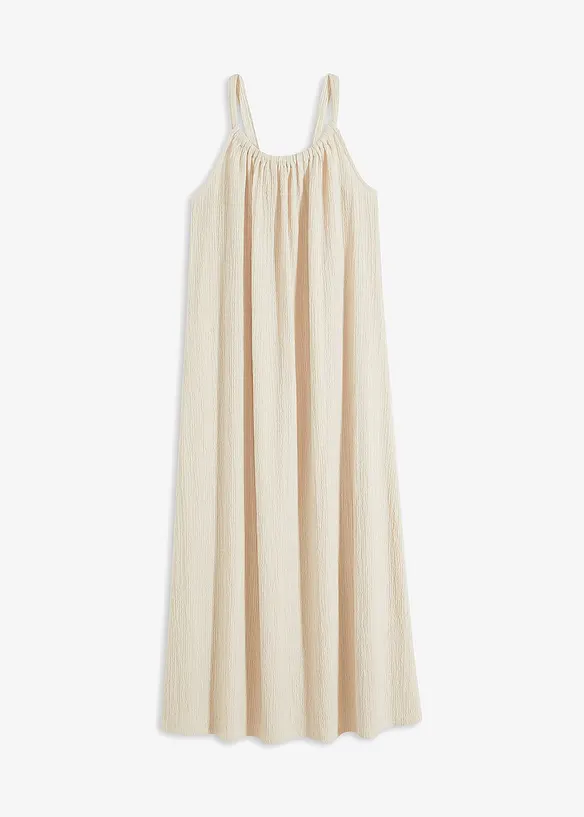 Robe légère à bretelles en crêpe, bonprix