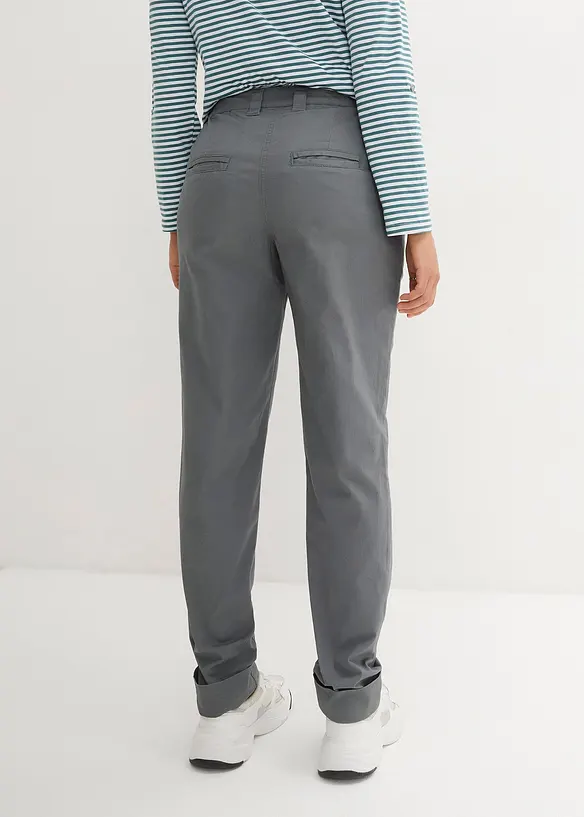 Pantalon chino en coton, longueur cheville, bonprix