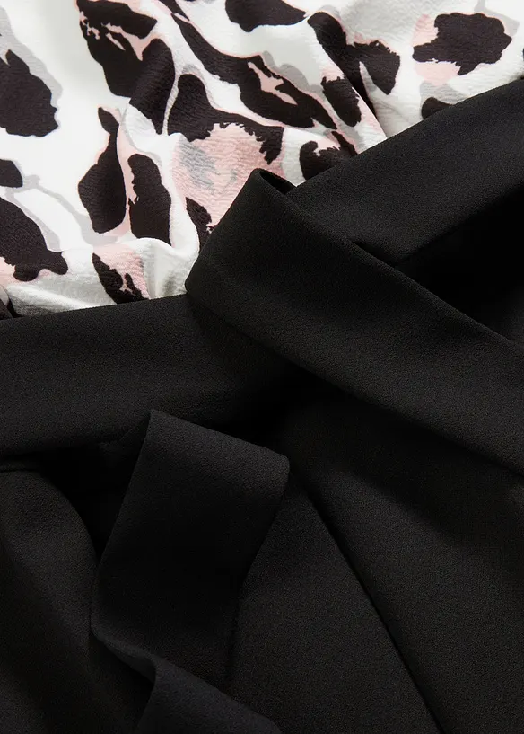 Combi-pantalon portefeuille &agrave; imprim&eacute;, bonprix