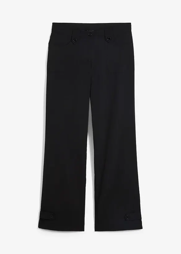 Pantalon en bengaline extensible à taille élastiquée, bonprix