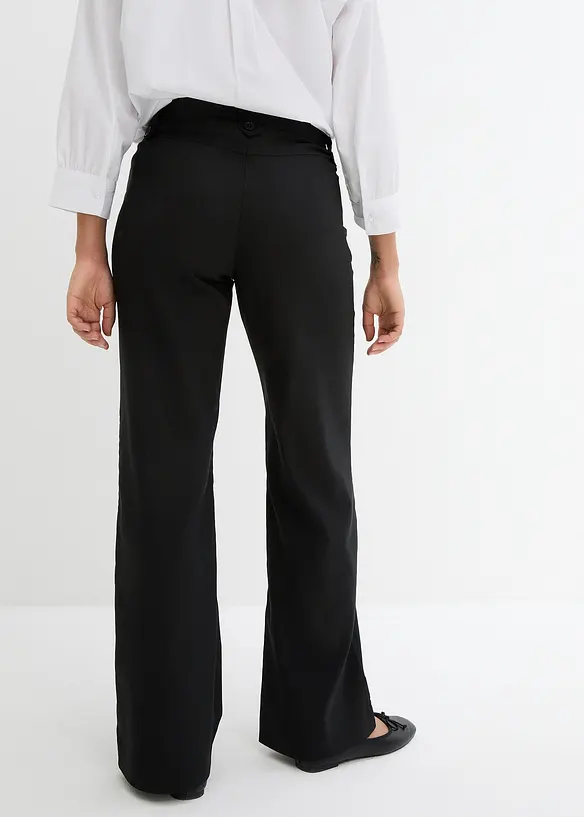 Pantalon en bengaline extensible à taille élastiquée, bonprix