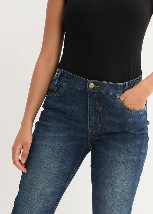 Jean skinny à taille mi-haute élastiquée, bonprix