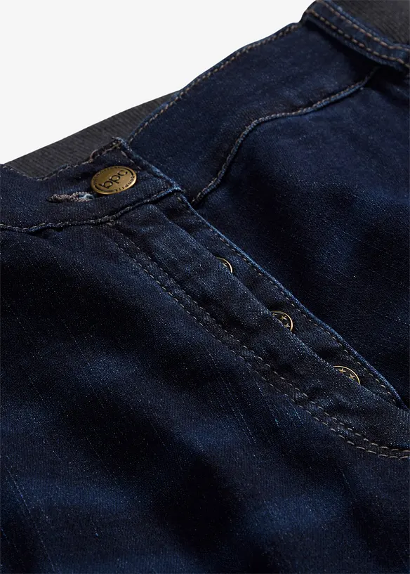 Jean boyfriend taille mi-haute et élastiquée, bonprix