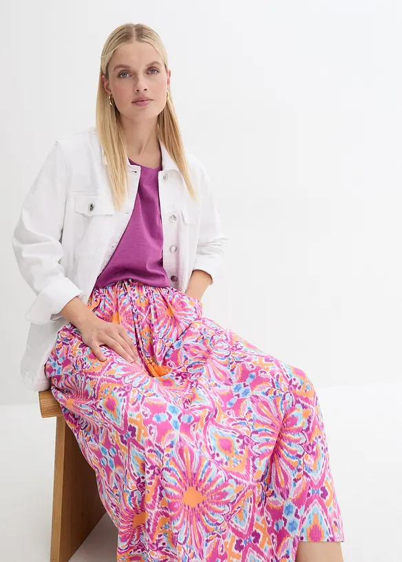 Jupe longue en viscose fluide, bonprix