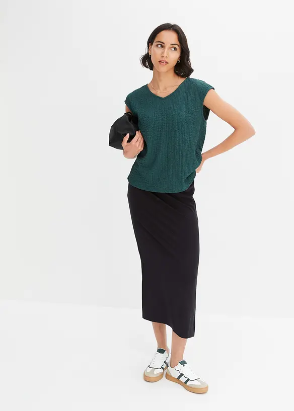 Top en crêpe léger, bonprix