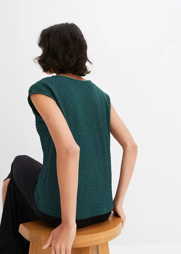 Top en crêpe léger, bonprix