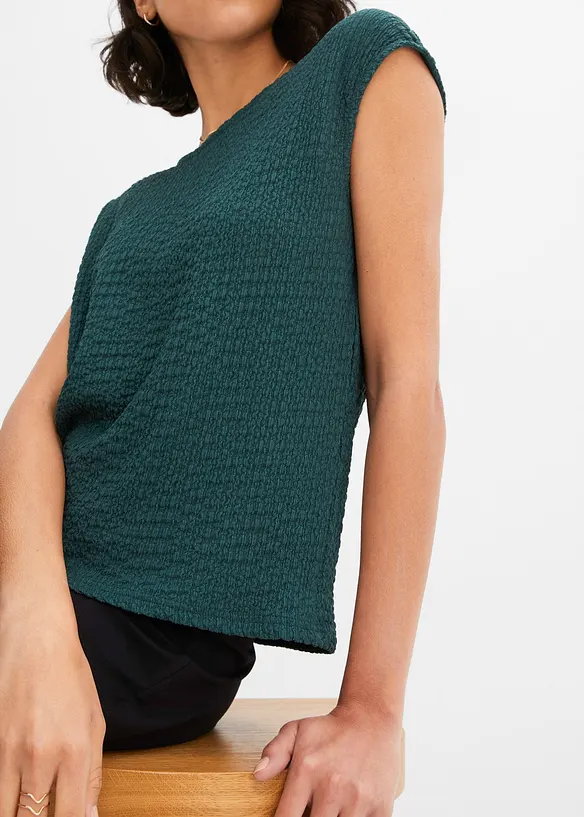 Top en crêpe léger, bonprix