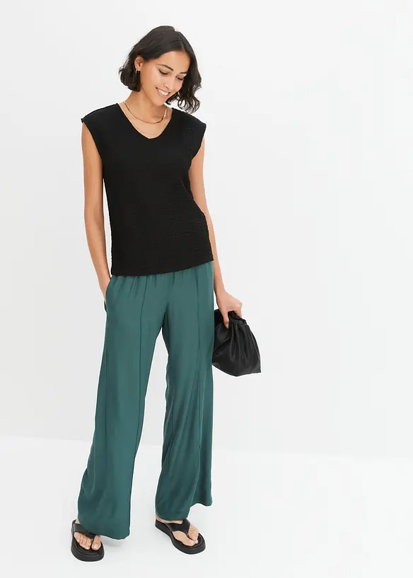 Top en crêpe léger, bonprix