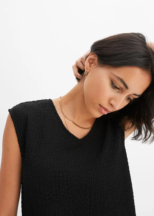 Top en crêpe léger, bonprix