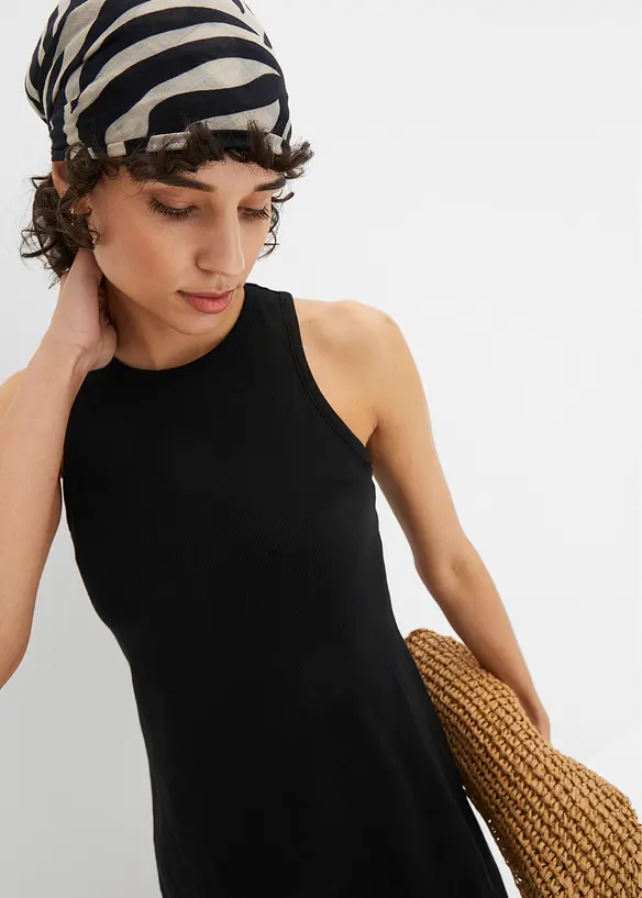 Robe c&ocirc;tel&eacute;e en coton, bonprix