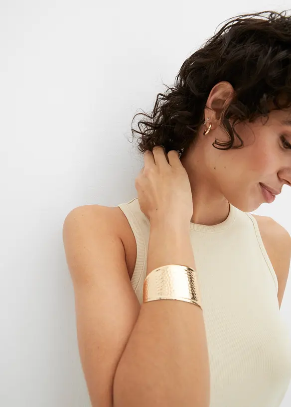 Robe côtelée en coton, bonprix