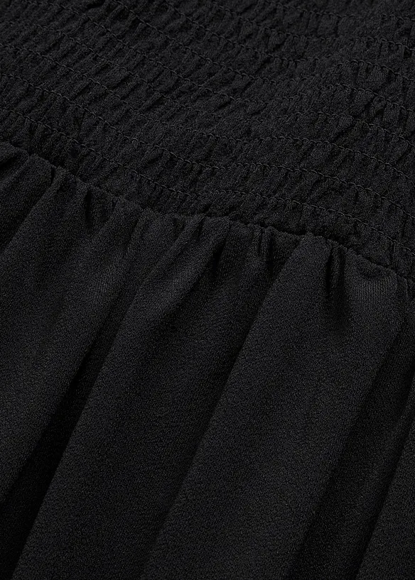 Robe smockée en crêpe léger, bonprix