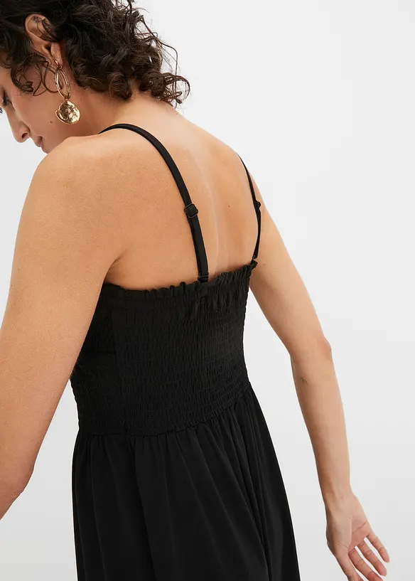 Robe smockée en crêpe léger, bonprix