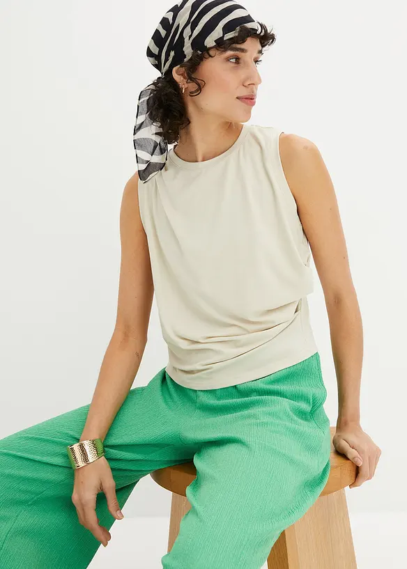 T-shirt avec drap&eacute;, bonprix