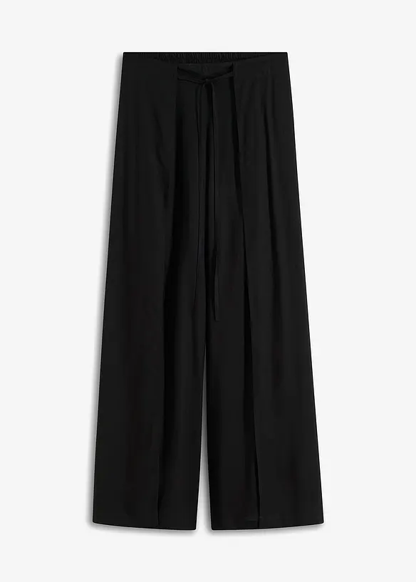Pantalon avec fente en viscose, bonprix