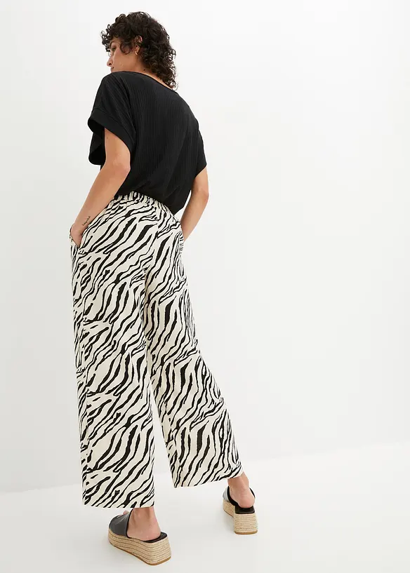 Pantalon à taille élastiquée, bonprix