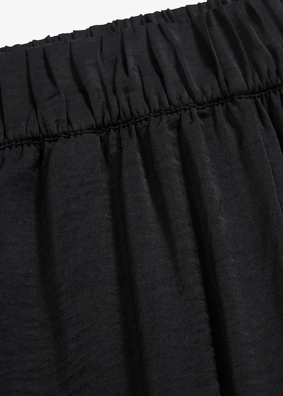 Pantalon palazzo léger et fluide, taille haute et confortable, long, bonprix