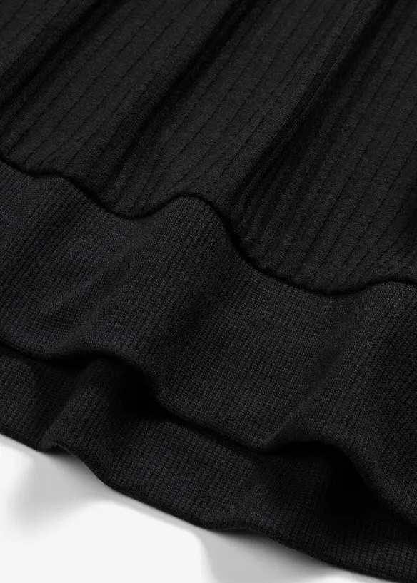 T-shirt avec manches chauve-souris et côtes, bonprix