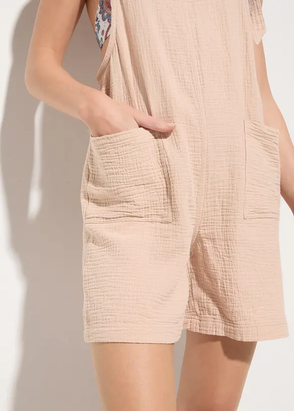 Combishort de plage en gaze de coton, bonprix