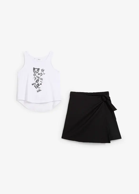 Top et jupe fille (ens. 2 pces), bonprix
