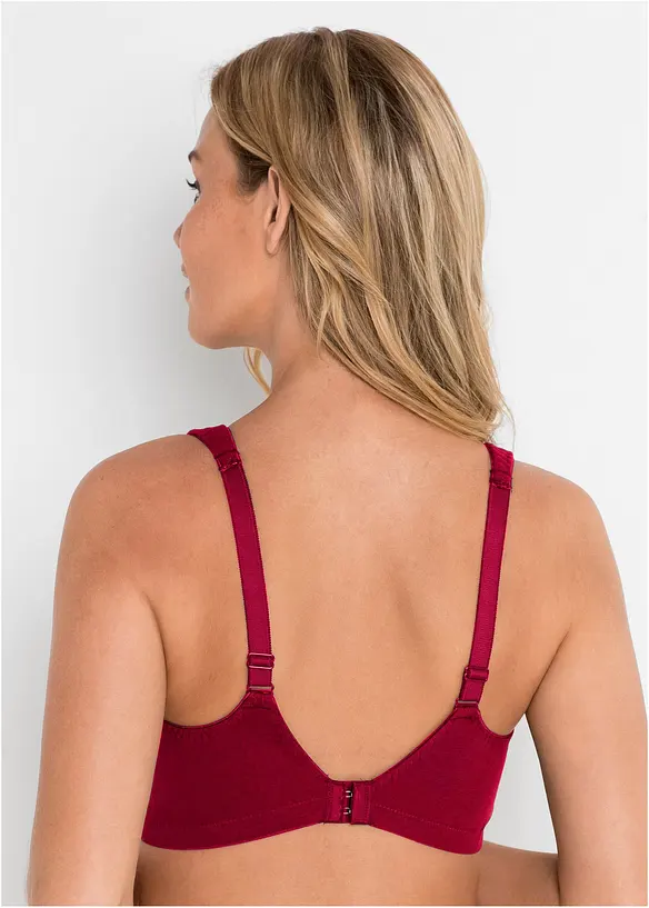 Lot de 2 soutiens-gorge coton sans armatures, bonprix