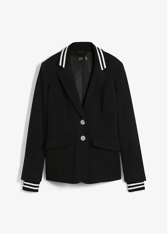 Blazer en coton à détails rayés, bonprix