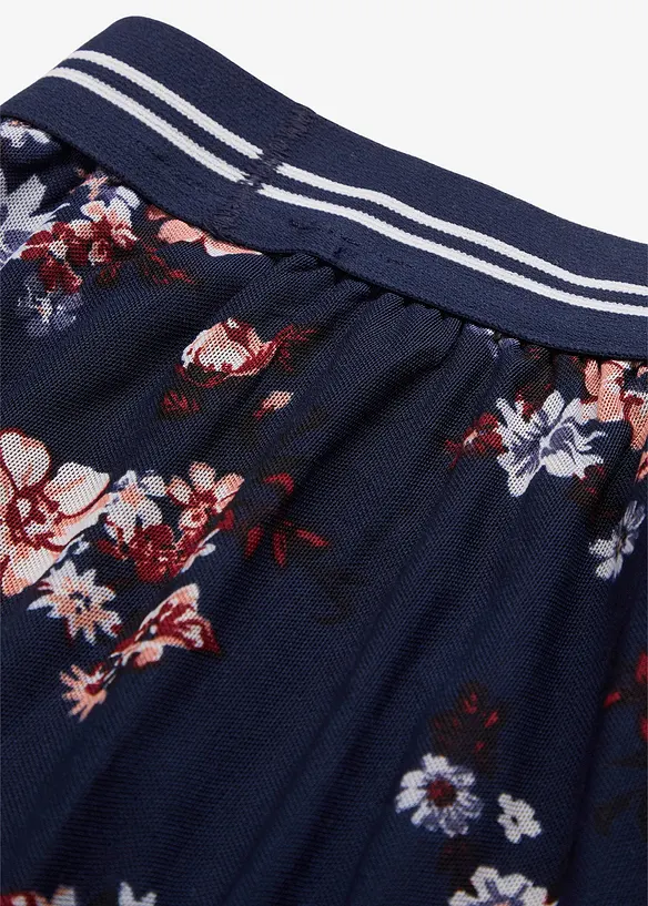 Jupe en mesh à taille élastiquée, bonprix