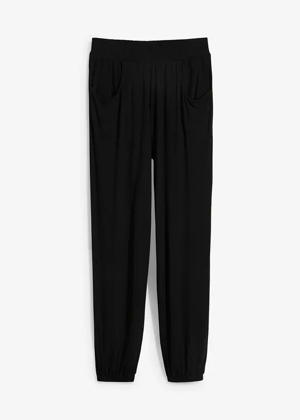 Pantalon en jersey à taille élastiquée, bonprix