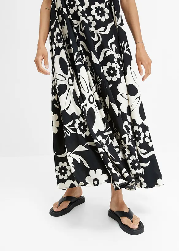 Robe ample à bretelles en viscose fluide, bonprix