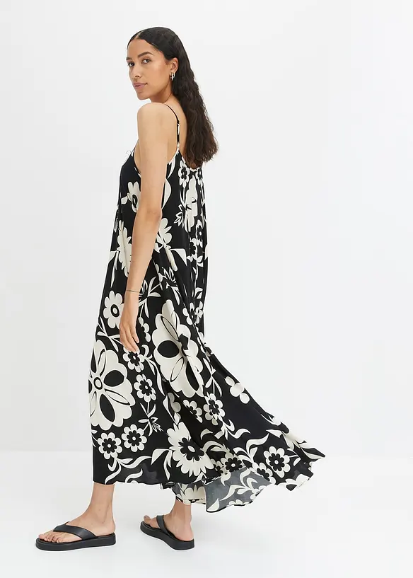 Robe ample à bretelles en viscose fluide, bonprix