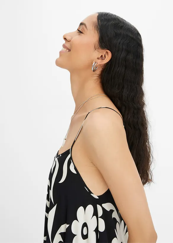 Robe ample à bretelles en viscose fluide, bonprix