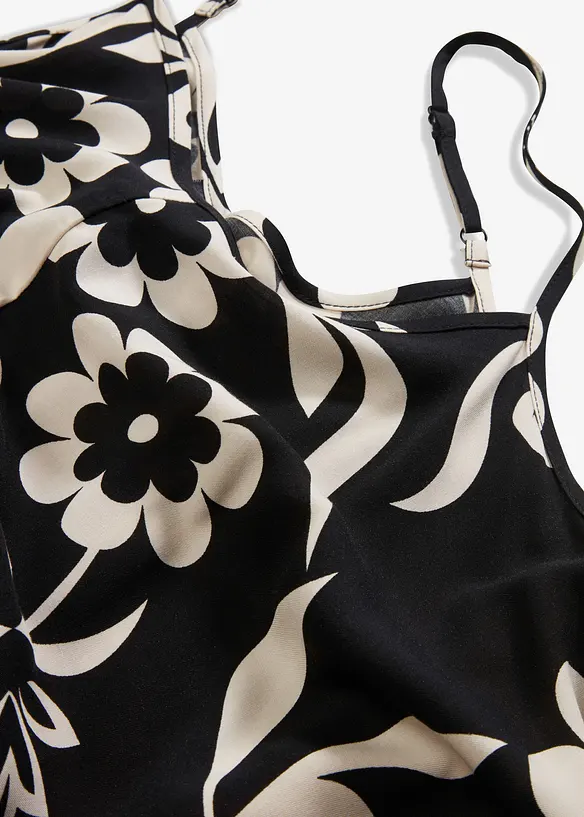 Robe ample à bretelles en viscose fluide, bonprix