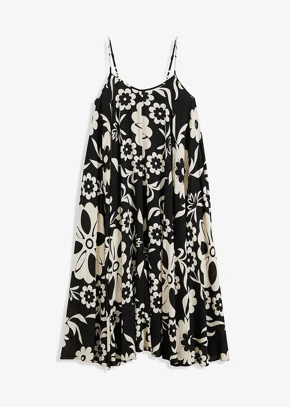 Robe ample à bretelles en viscose fluide, bonprix