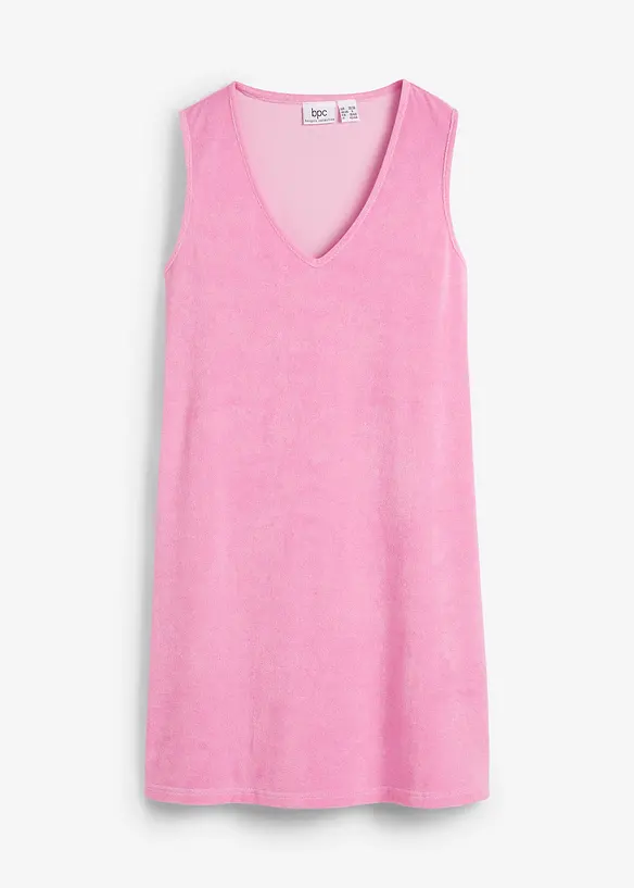 Robe trapèze en tissu éponge, bonprix