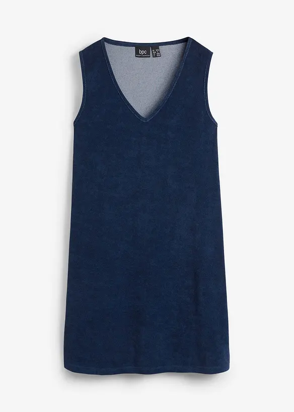 Robe trapèze en tissu éponge, bonprix