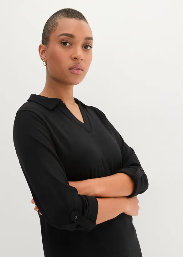 T-shirt polo long en jersey milano, bonprix