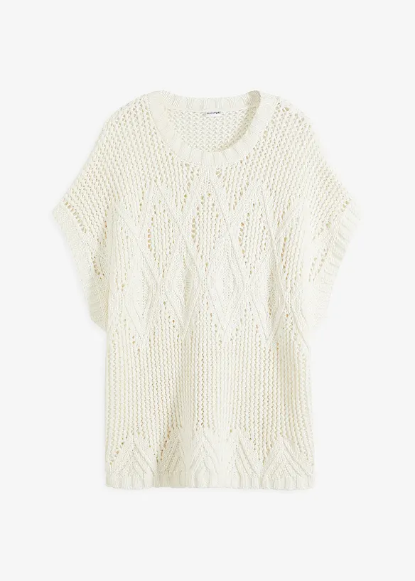 Top en maille ajourée, bonprix