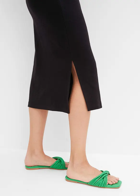 Robe moulante en jersey coton c&ocirc;tel&eacute;, bonprix